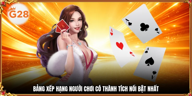 Bảng xếp hạng người chơi có thành tích nổi bật nhất